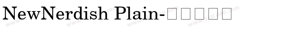 NewNerdish Plain字体转换